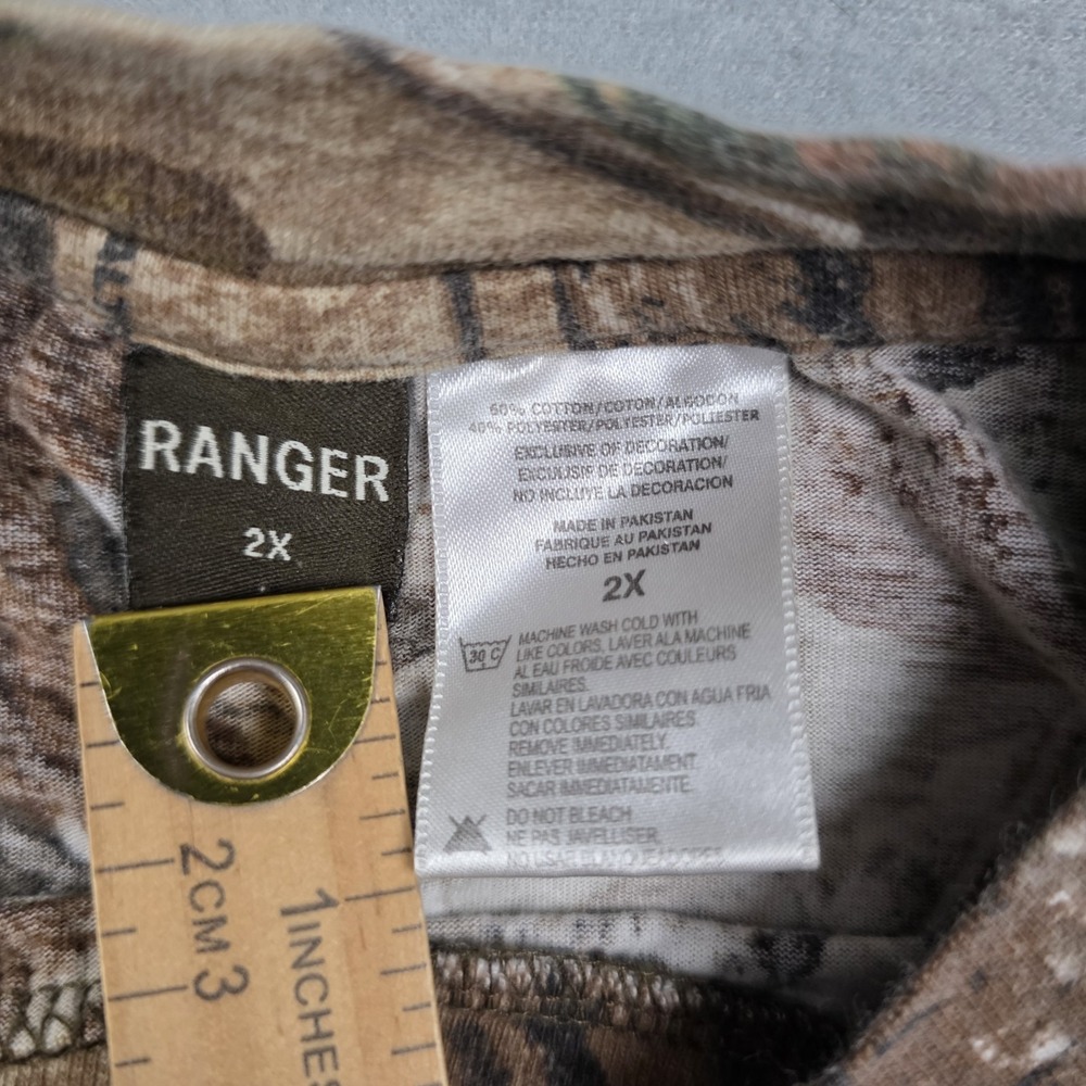 Ranger Men's 2XL Realtree Camo Long Sleeve‎ Hunting Shirt Woodland Pattern 2X - Picture 9 of 10